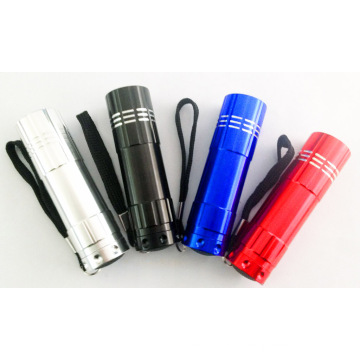 Mini Promocionais 9LED Flashlight Gift Lanterna Lanterna Pocket portátil